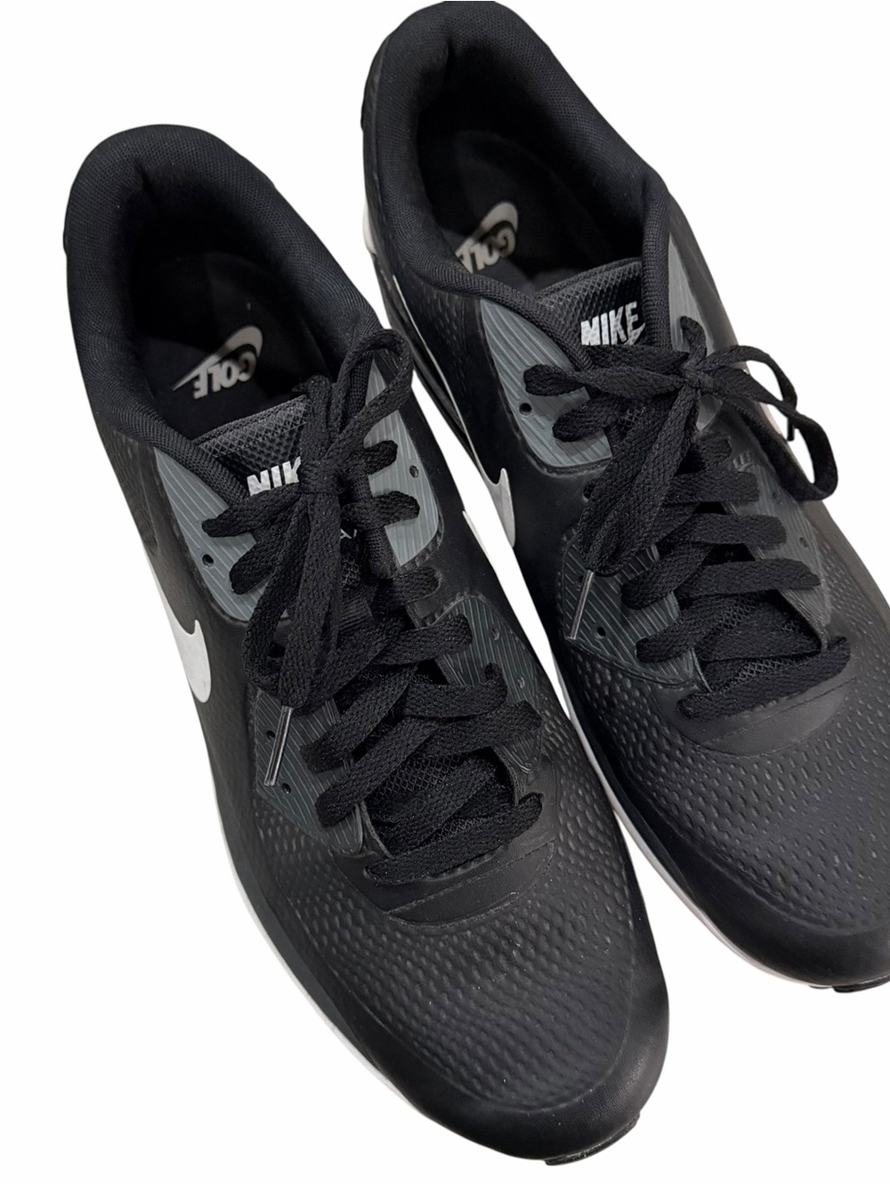 Nike Air Max 90 G Mens 14 Black and White Golf Shoes Sneakers S6 - Picture 6 of 8